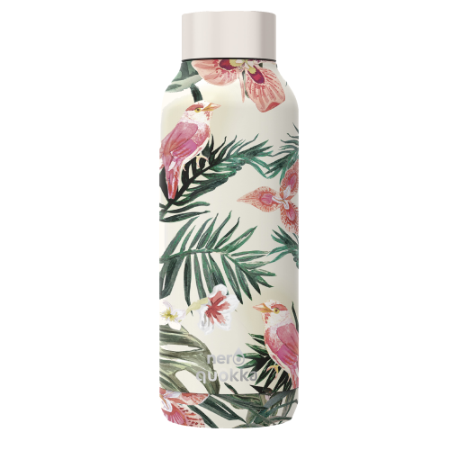 Nero Quokka Jungle Flowers Stainless Steel Water Bottle 17 oz