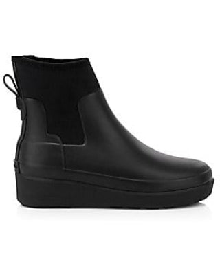 Hunter refined chelsea boots black hotsell