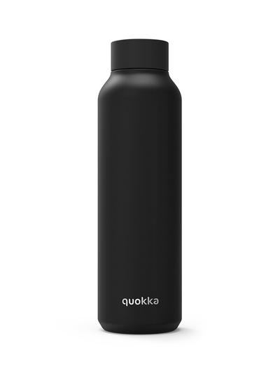 Nero Quokka Solid Jet Black Stainless Steel Water Bottle 21 OZ