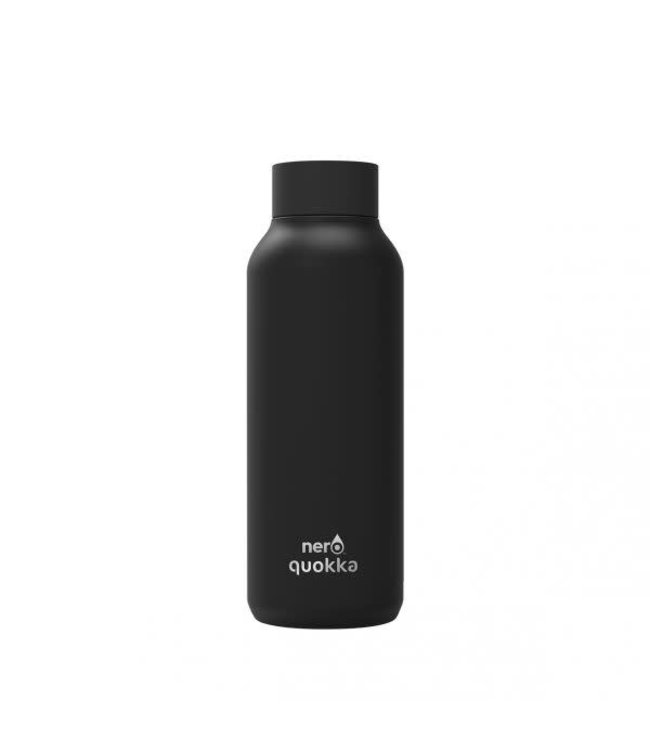 Nero Quokka Solid Jet Black Stainless Steel Water Bottle 17 OZ